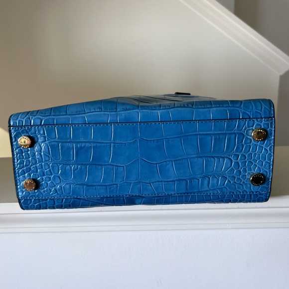 Michael Kors Croc Embossed bag blue leather - Picture 7 of 12